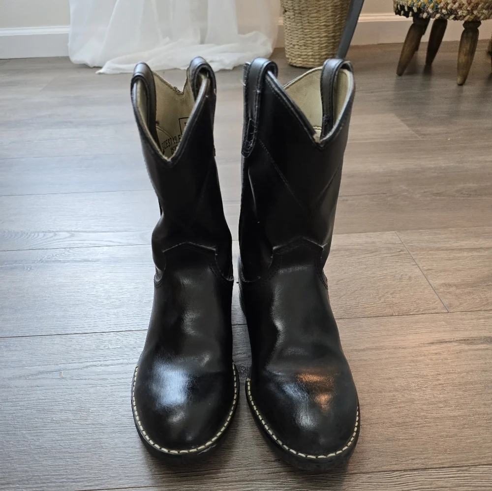 Bronco Cowboy Weatern Boots Kids Size 2 Unisex Cowgirl Outdoors Rodeo Festival